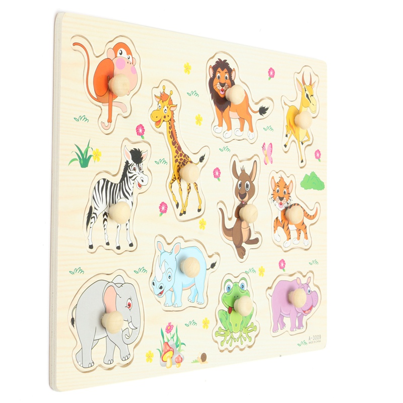 Cartoon Cute Animal Wooden Jigsaw Puzzles - Kid Loves Toys