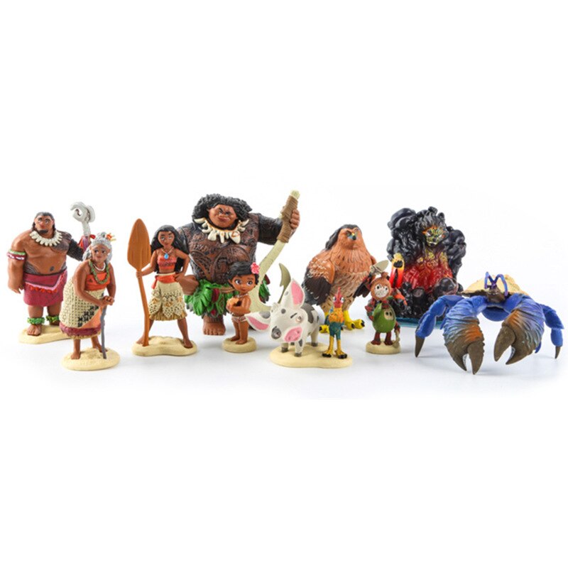 moana disney figurines