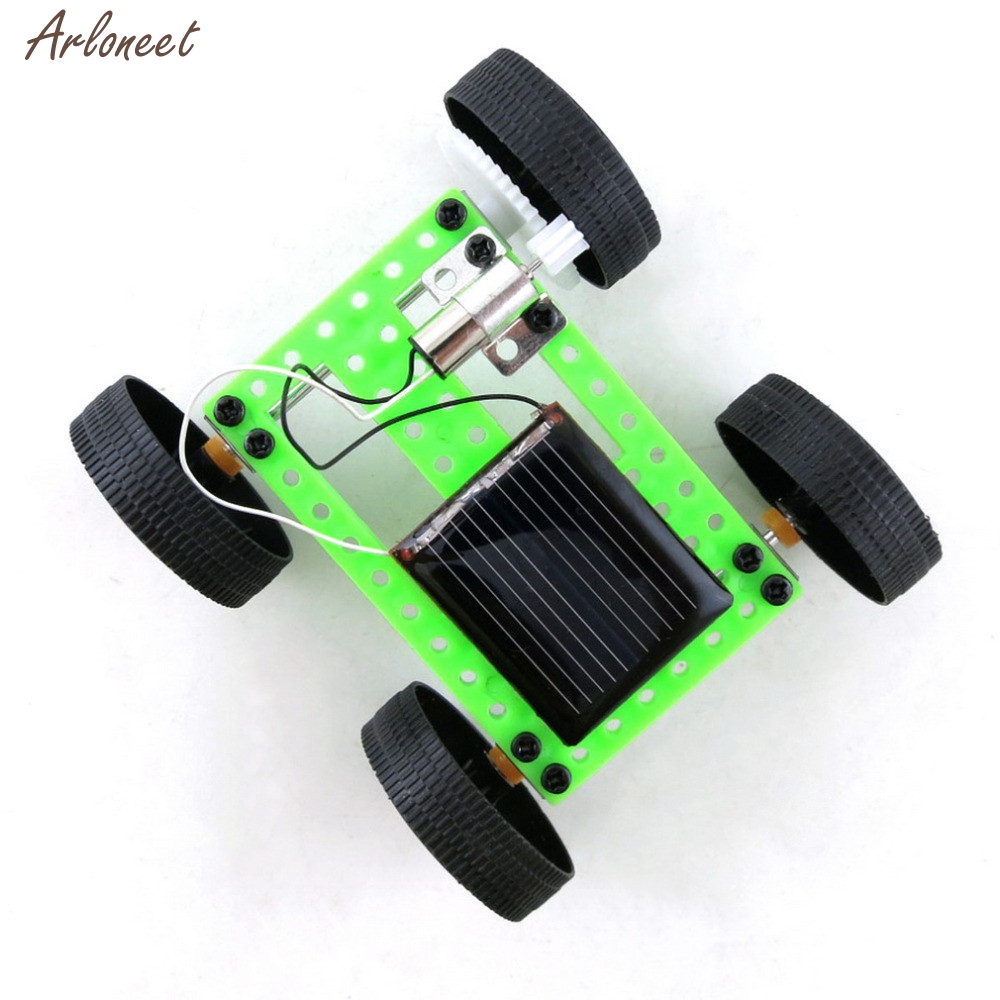 DIY Mini Powered Solar Toy Car Kid Loves Toys