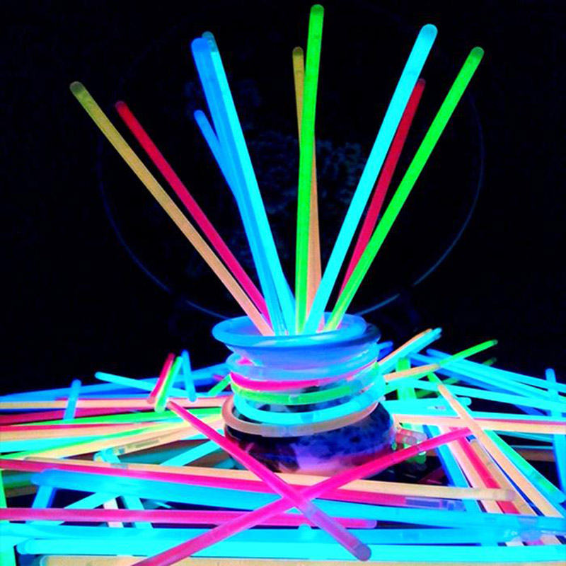 Neon Light Glow Party Stick Bracelets (100 pcs.) Kid Loves Toys