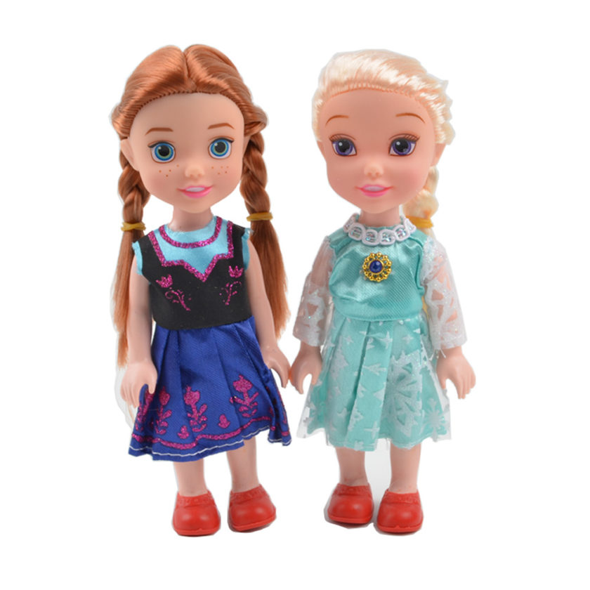 Snow Queen Young Elsa and Anna Dolls - Kid Loves Toys