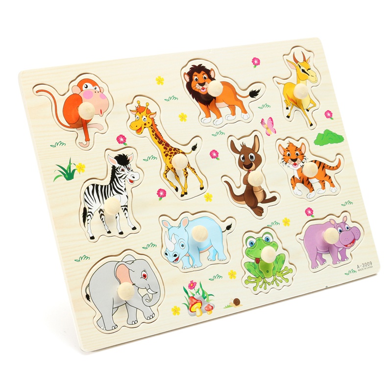 cartoon cute animal wooden jigsaw puzzles kid loves toys