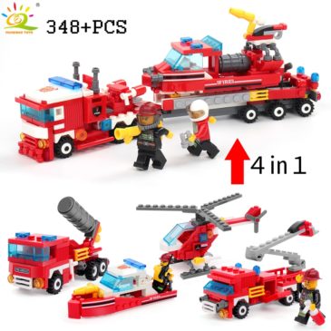 Firefighter Team Block 4 in 1 (348pcs) - Kid Loves Toys