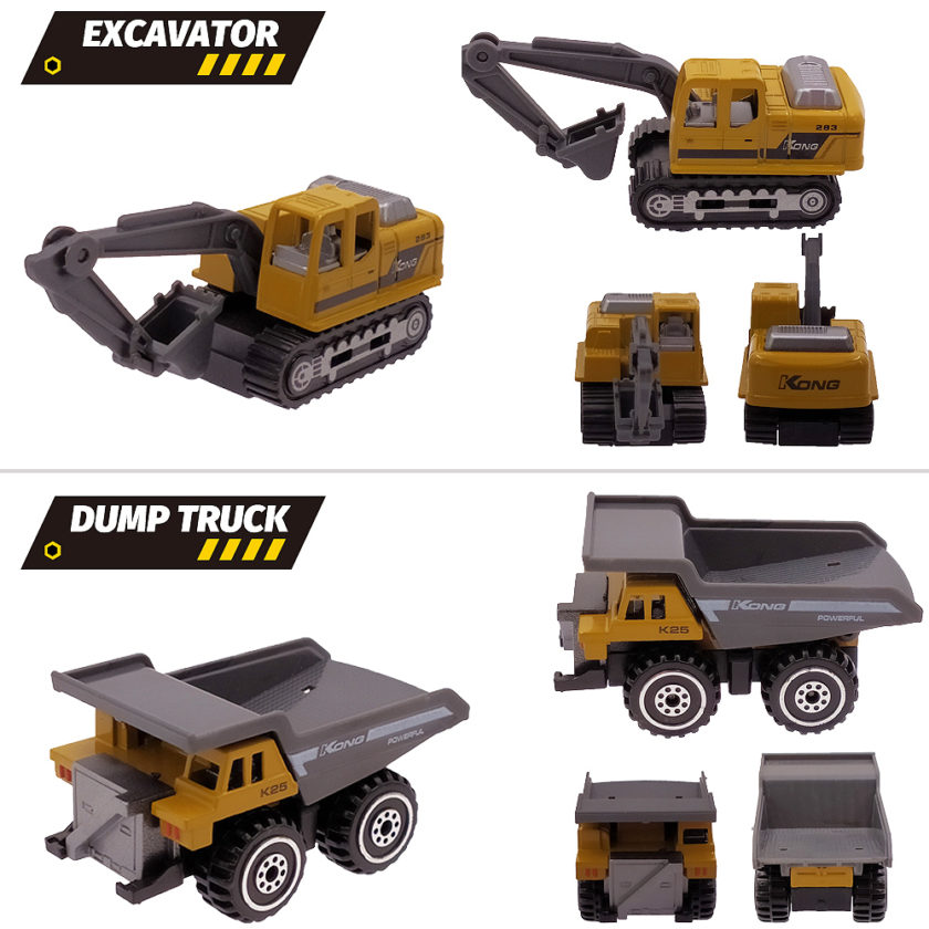 Metal City Builder Engineering Toy Vehicle Kid Loves Toys