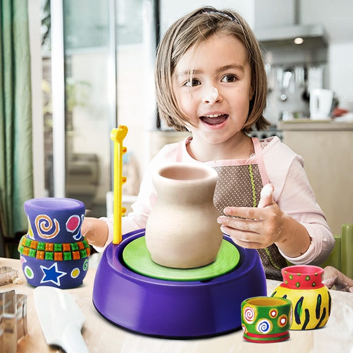 Mini DIY Handmake Ceramic Pottery Machine for Kids - Kid Loves Toys