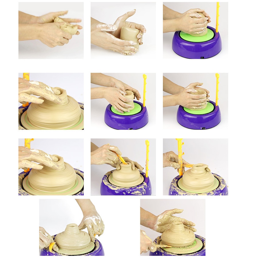 Mini DIY Handmake Ceramic Pottery Machine for Kids - Kid Loves Toys