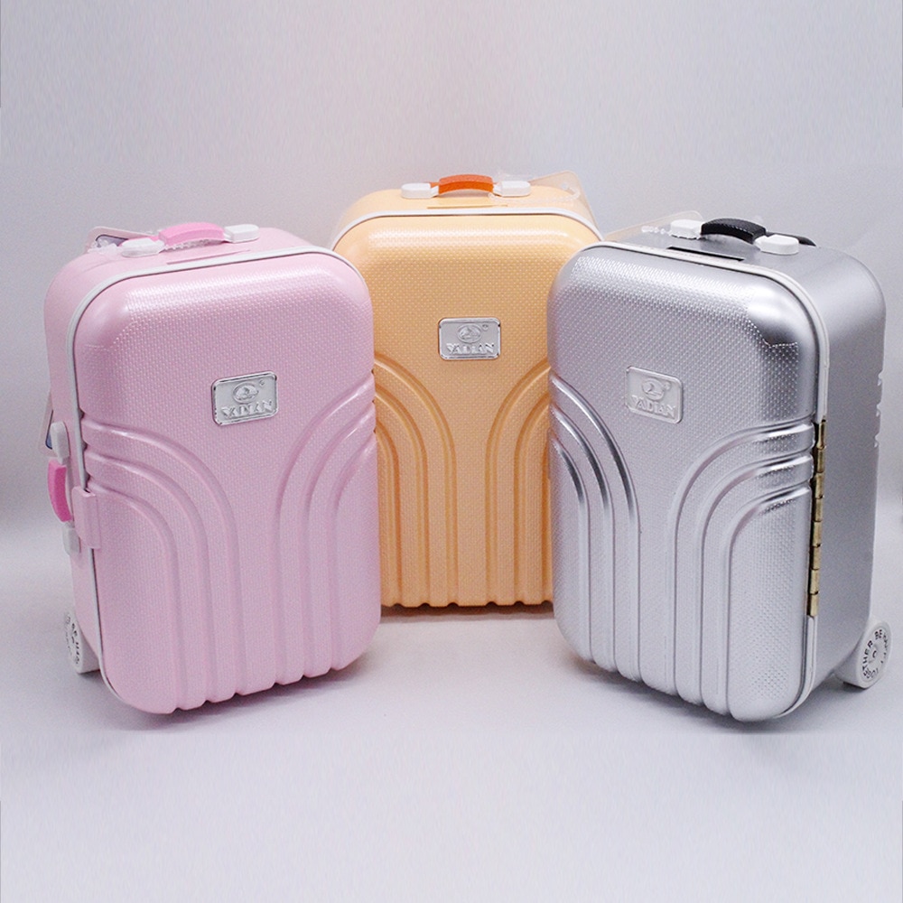 Pink Silver Travel Suitcase For Kids Doll Accessories - Kid Loves Toys