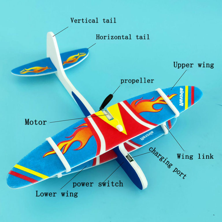 Hand Launch Electric LED Plane EPP Foam Airplane Kid Loves Toys