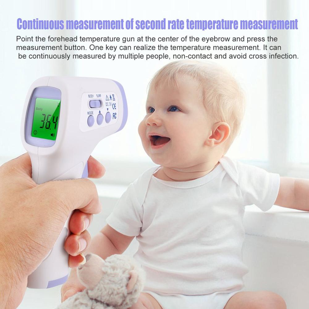 Measuring Body Temperature Gun Digital Thermometer Forehead