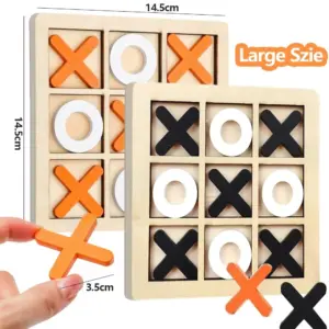 Wooden Tic Tac Toe Mini  Game