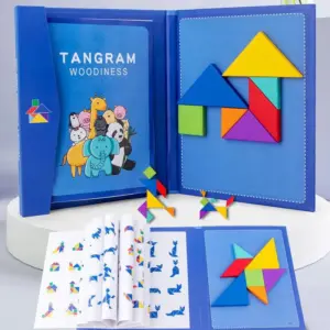 Magnetic Wooden Tangram Puzzle for Children